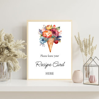 Poster Solicitação de Receita de Chá de panela Rústico