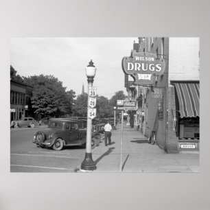 Poster Solidão da cidade pequena, os anos 30