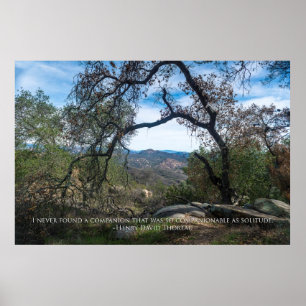 Poster Solidão - Henry David Thoreau