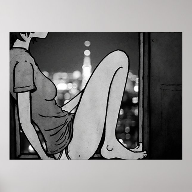 Poster Solitário Pensamentos (Frente)