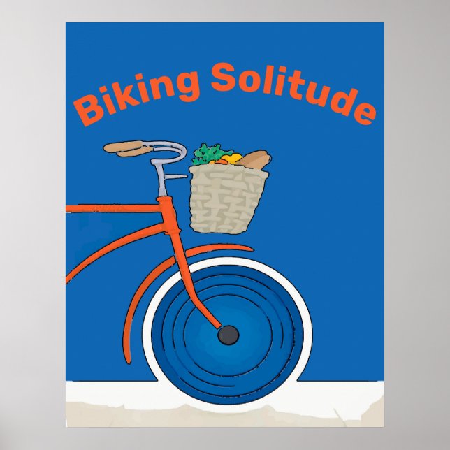 Poster Solitude da bicicleta, teste de edição, (Frente)