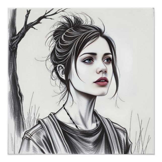 Póster Solitude élégante (Frente)