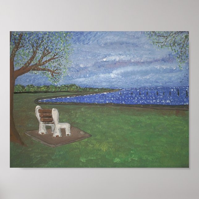 Poster Solitude frontal do lago (Frente)