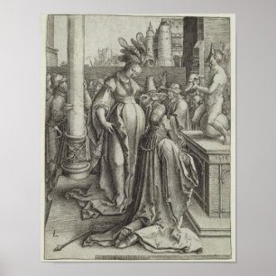 Póster Solomon Prays na frente de uma imagem Graven,