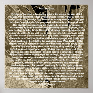 Póster Solstício de inverno