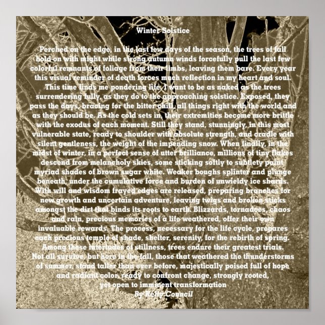 Póster Solstício de inverno (Frente)