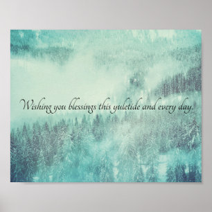 Poster Solstício de inverno na Floresta Verde de Natal