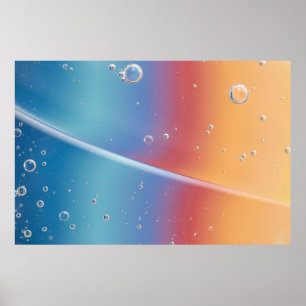 POSTER SOLTEIRAS DE ÁGUA NO BALDE DE PLÁSTICO AZUL
