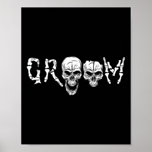 Poster - Solteiro de Casamento de Halloween pelo Skeleton