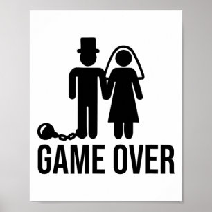 Poster Solteiro De Casamento De Noiva Engraçado Bachelore