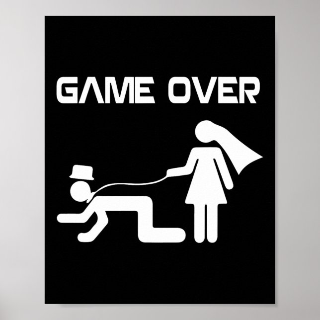 Poster Solteiro De Casamento De Noiva Engraçado Bachelore (Frente)