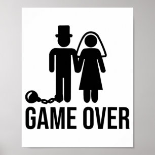 Poster Solteiro De Casamento De Noiva Engraçado Bachelore