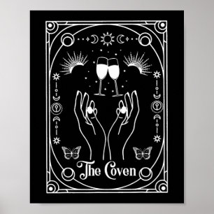 Poster Solteiro de Tarot Halloween de Testemunha Gótica