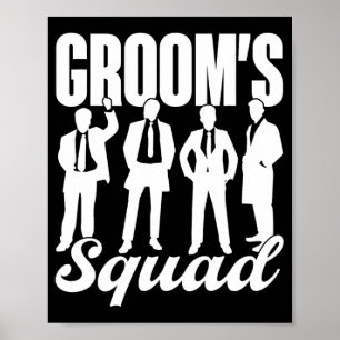 Poster Solteiro do Grupo de Esquadrão do Groom
