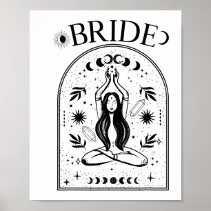 Poster Solteiro Gótico Coven Tarot Celestial