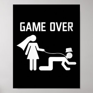Poster Solteiro Solteiro de Casamento de Noiva Engraçado