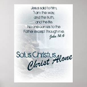 Póster Solus Christus/ Cristo sozinho