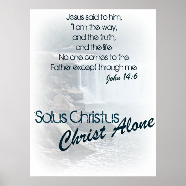 Póster Solus Christus/ Cristo sozinho (Frente)