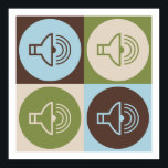 Poster Som de pop Art<br><div class="desc">Som de pop Art. Adquira este design divertido com seu passatempo,  ocupação ou obsessão em t-shirts,  adesivos e muito mais. Eles também fazem presentes de excelente!</div>