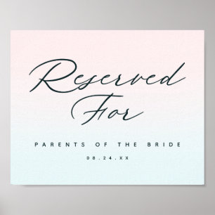 Poster Soma Reservada Para Sinal De Recepção de casamento