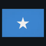 Póster Somalia Flag<br><div class="desc">Patriotic flag of Somalia.</div>