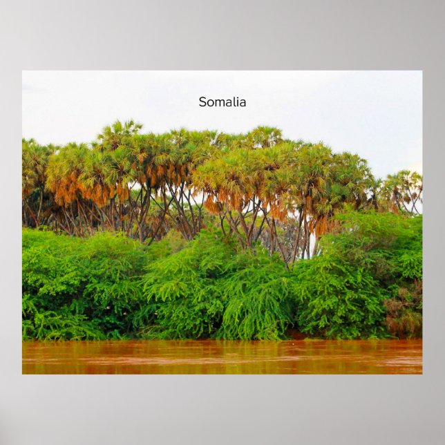 Poster Somália, fotografia da paisagem (Frente)