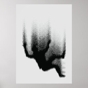 Poster Sombra Abstrata: Silhueta Fluida