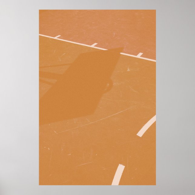 Poster Sombra de fundição de basquetebol online (Frente)