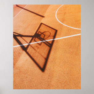 Poster Sombra do aro de basquete
