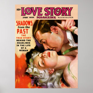 Póster sombras da história do amor do passado