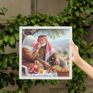 Poster Sombras da Paz Antigo Casal Palestiniano