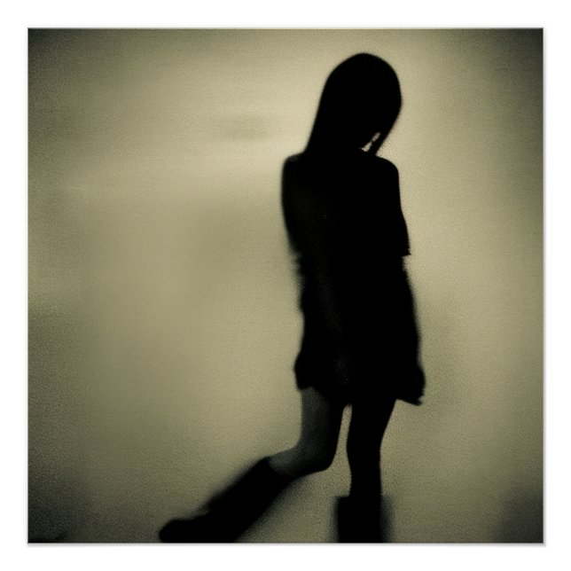 Póster Sombras Dançando na Parede da Escuridão (Frente)