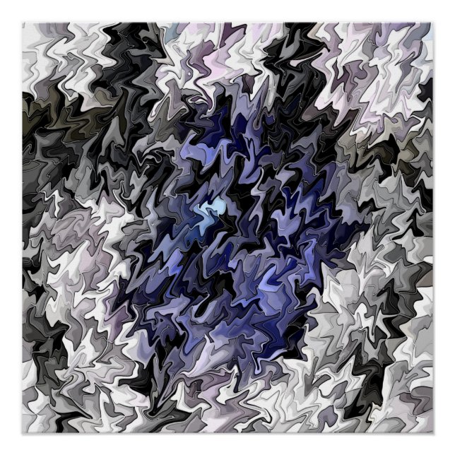 Póster Sombras de Azul na Luz. (Frente)