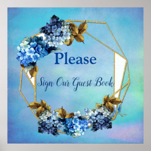 Poster Sombras do Livro de Convidados das Hipercolores Az