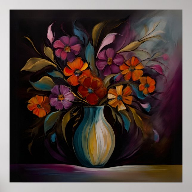Poster Sombras do Vaso em Flor (Frente)