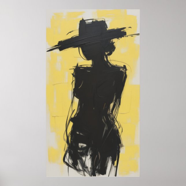 Poster Sombras em Amarelo (Frente)