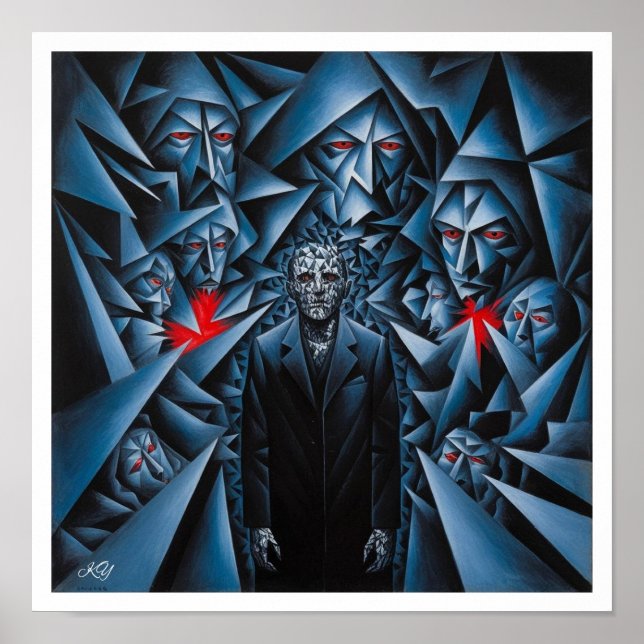 Poster Sombras Fracionadas (Frente)