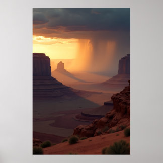 Poster Sombras Longas, Chuva Distante