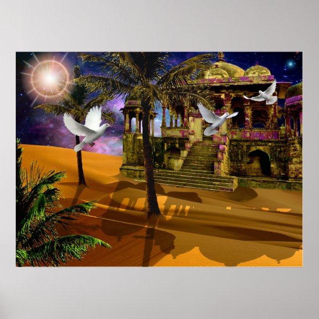 Póster Sombras na areia. (Frente)