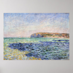 Poster Sombras no mar, os penhascos de Claude Monet