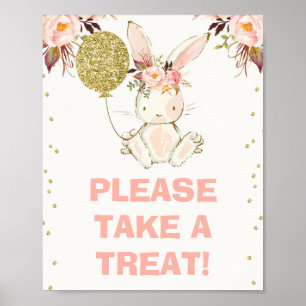 Poster Some Bunny Themed Birthday Party Sign