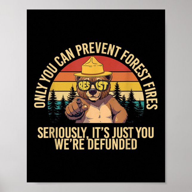 Poster Somente Você Pode Impedir Que Incêndios De Florest (Frente)