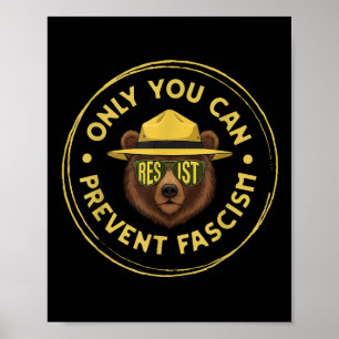Poster Somente Você Pode Prevenir o Fascismo Proteger Par