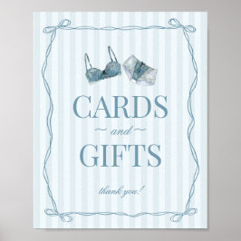 Poster Something Blue Lingerie Bachelorette Cards & Gifts