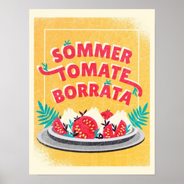 Poster Sommer Tomate Borratta (Frente)