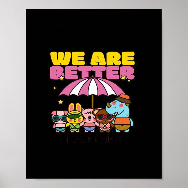 Poster Somos Melhores Juntos Design Inspirador  (Frente)
