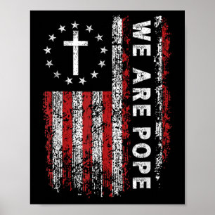Poster Somos o Papa Novo Papa Americano Leo Xiv, Eleição
