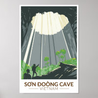 Son Doong Cave Vietnam Viagem Art Vintage