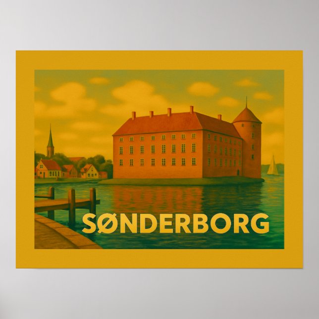 Poster Sønderborg Denmark Castle (Frente)