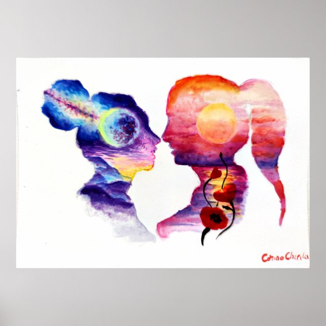 Poster Sonhando com os amantes (Frente)